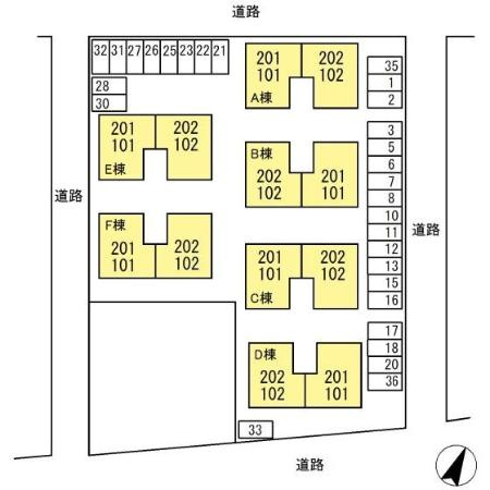 アペックス日進　D棟　　　刈谷市近郊の賃貸はクラスホーム刈谷店の駐車場