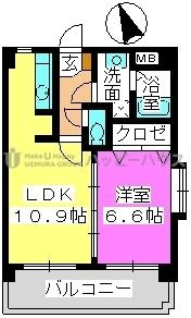 ハイムＫ.Ｉ二日市駅前の間取り|別号数タイプ