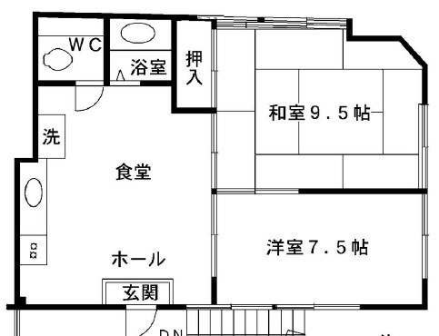 都立家政秋元ビルの間取り