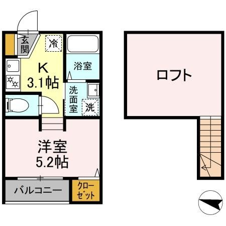 MODERN PALAZZO須屋　Balmの間取り