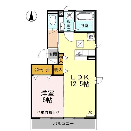 【間取り】 | ブリージンB(ブリージンビー)