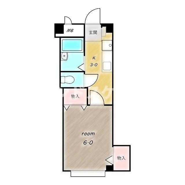 レヂデンスカタヤマ東町ビルの間取り|高崎、前橋のお部屋探しはエンドスケープまで！お客様の理想お聞かせ下さい♪