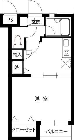 スカイコート五反田の間取り|間取りです。