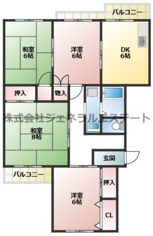 【間取り】 | 梅が丘南住宅5棟