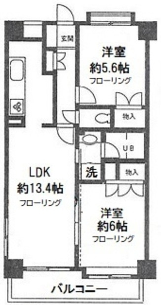 サンパティークの間取り|間取りです。