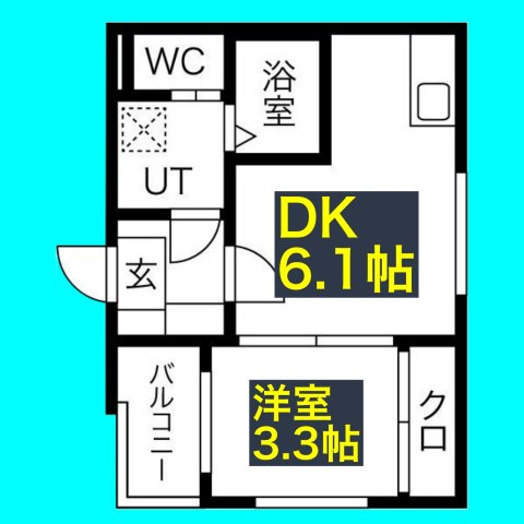 ハーモニーテラス神前Ⅲの間取り