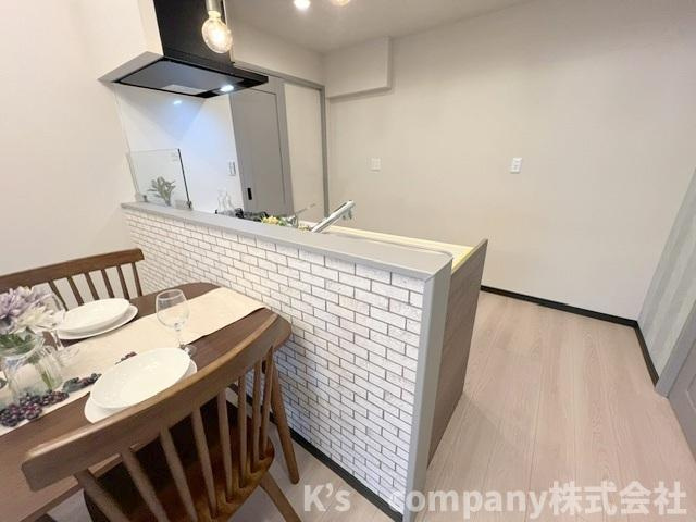 茅ヶ崎市茅ヶ崎　パークタウン茅ヶ崎6号棟のキッチン|キッチンスペース◇リビングにいるご家族を感じながらお料理ができます◇