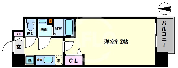 ララプレイス玉造オーブの間取り|ララプレイス玉造オーブ　間取り