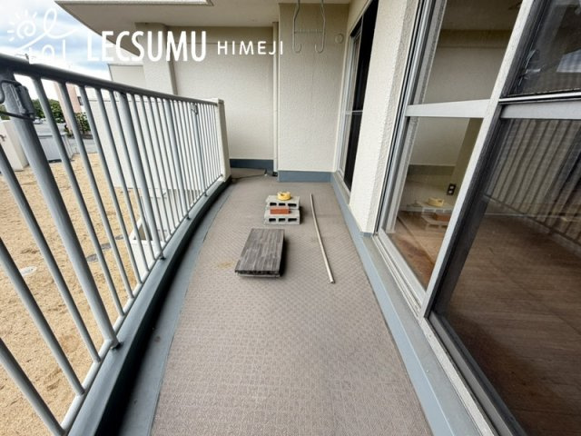 北河原ハイツのバルコニー