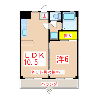 【間取り】 | エクシード田上