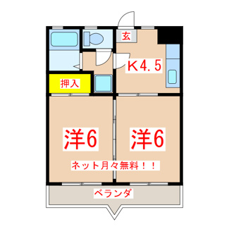 【間取り】 | エクシード田上