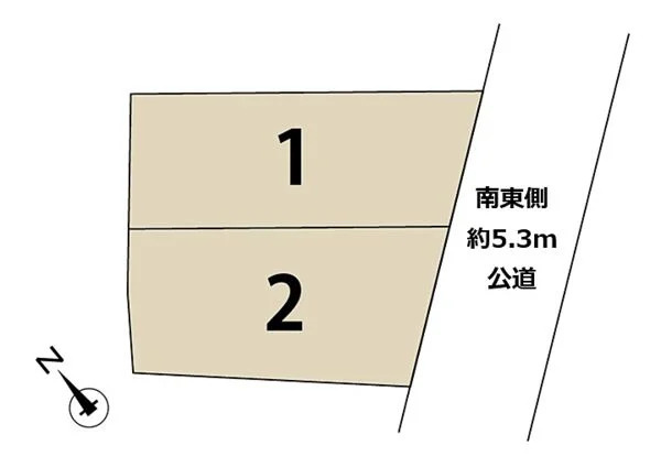 中野区江古田2丁目　安心の住環境　車庫付き戸建　最終1棟の区画図