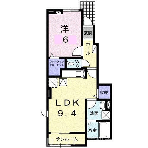 【間取り】 | ジュネス　ガーデンＫ３