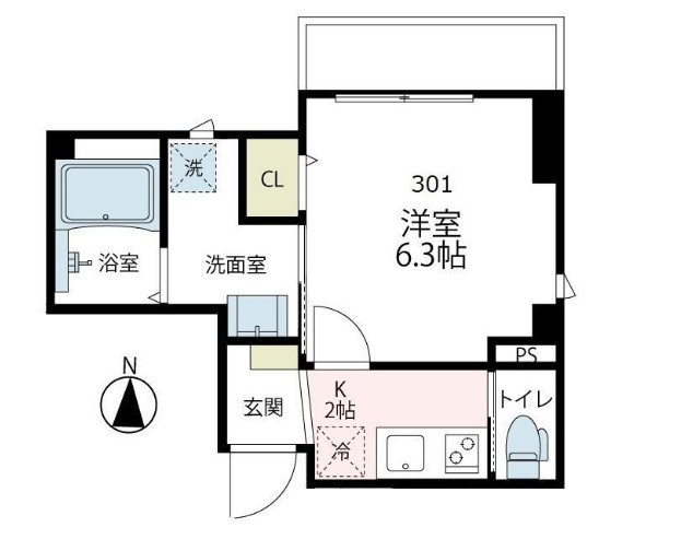 川崎市多摩区堰１丁目の賃貸マンションの間取り