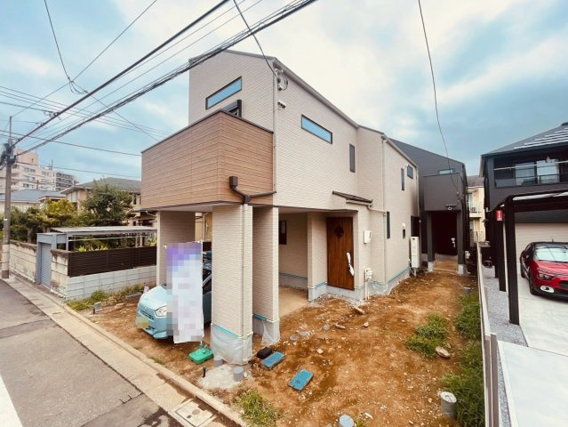 【外観】 | 中野区江原町３丁目　新築戸建て　C号棟 | 洗練されたデザインが街並みに映える、上質感あふれる外観です