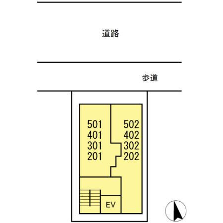 ディアコート江戸川橋の区画図