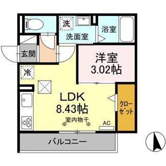 【間取り】 | Ｄ-ＲＯＯＭ茜部本郷
