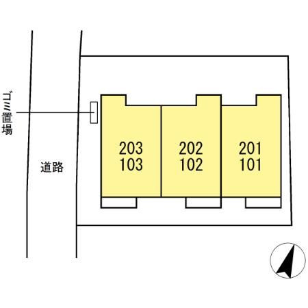 サフィール富士見台の区画図