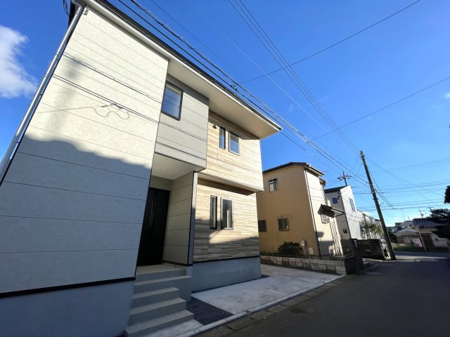 八千代市大和田２３期の前面道路含む現地写真|8月8日撮影