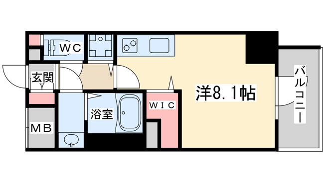 【間取り】 | Metrosa谷町6丁目North