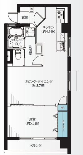 パラシオン恵比寿の間取り