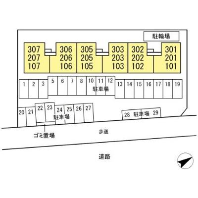 【区画図】 | ラ・ミラージュ