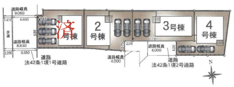 神戸市西区池上5丁目の区画図