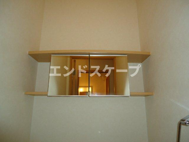 Ｎｕｍｂｅｒ　Ｏｎｅのトイレ|トイレ上部・鏡戸棚
高崎、前橋のお部屋探しはエンドスケープまで！お客様の理想お聞かせ下さい♪