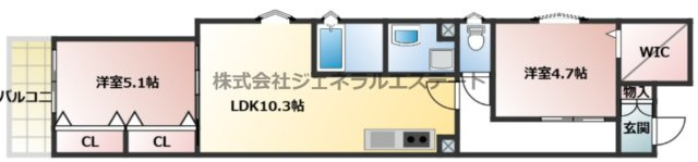 【間取り】 | ワンライフ私市