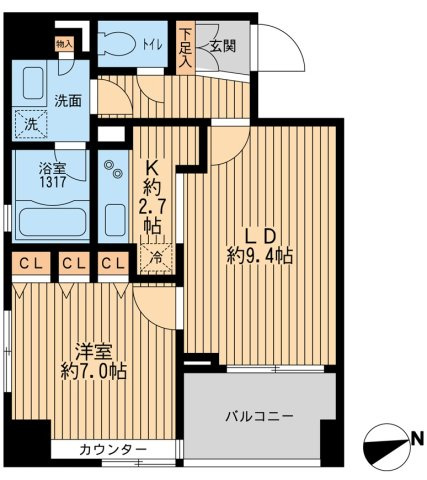 【間取り】 | クリオ戸越銀座弐番館