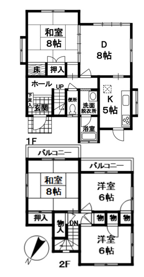 【間取り】 | 日高市中鹿山　中古戸建