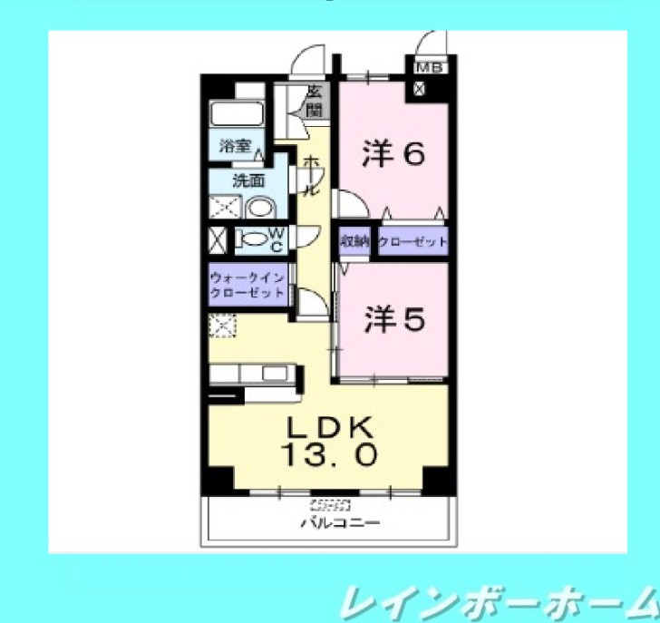仲介手数料（賃料の1.10ヵ月）の50％OFF対象物件！の間取り
