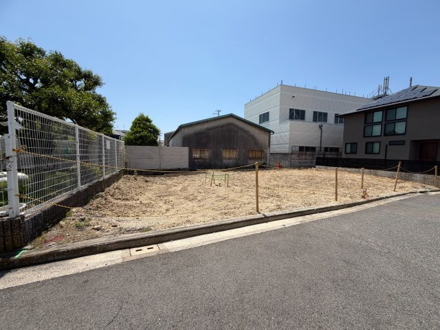 売土地　堺市中区大野芝町の前面道路含む現地写真|前面道路幅員約6.6ｍ(北向き)