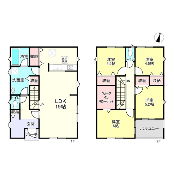 【間取り】 | 福崎町福崎新第３/全４棟