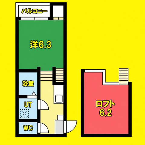 NAGOMI　名古屋市賃貸　仲介手数料無料の間取り