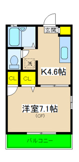 【間取り】 | グリシーナ常盤台A | グリシーナ・常盤台Ａ　間取り