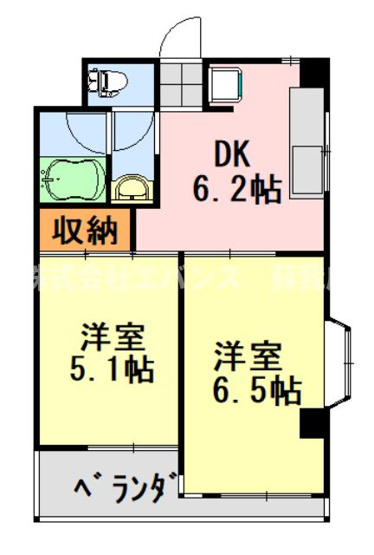 【間取り】 | 第一登美ビル