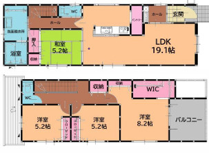 古賀市久保4期　２号棟の間取り