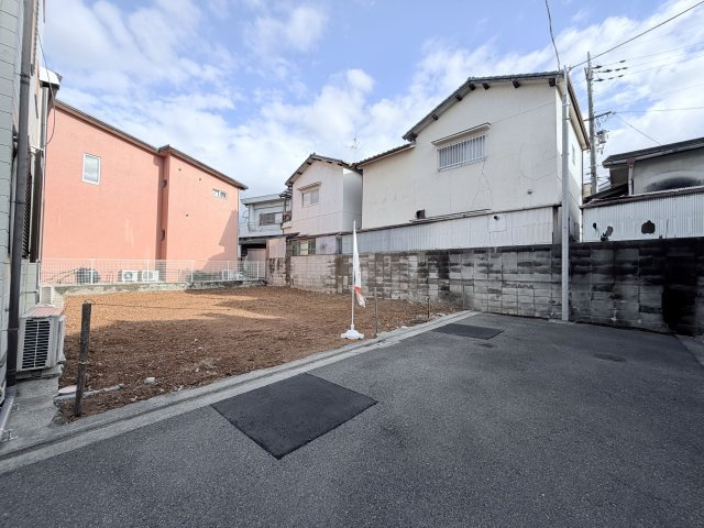 売土地　堺市東区西野の前面道路含む現地写真|●前面道路幅員約4.7ｍ