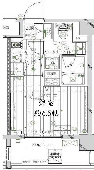 レガリス品川南大井パークサイドの間取り|間取りです。
