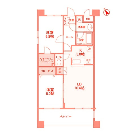 サンハイム鶴見の間取り