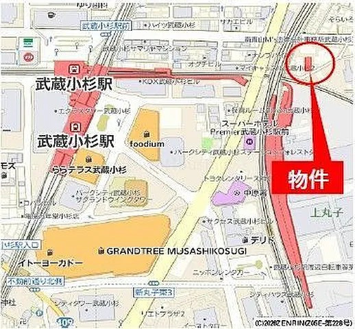 二宮電線工業武蔵小杉ビル　別館の地図