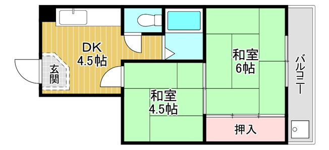 【間取り】 | ハイツアスカ