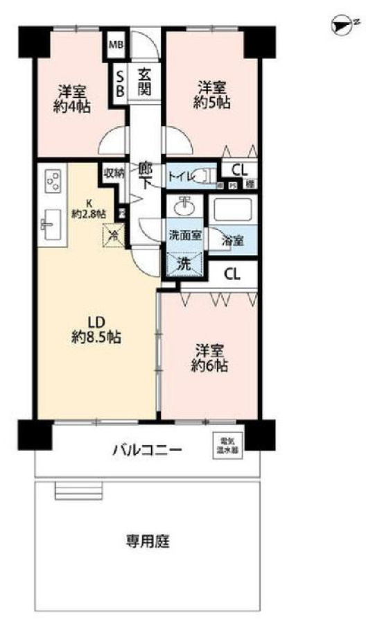 京王橋本パーク・ホームズ弐番館の間取り