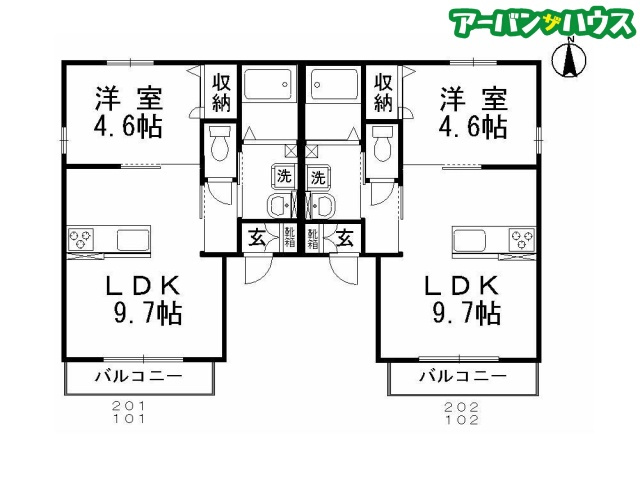 ハイムSAKURAの間取り