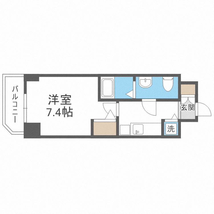 S-RESIDENCE北浜の間取り