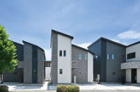 平塚市黒部丘　新築戸建　全２棟の外観パース|イメージパスですので実際のものと多少異なります