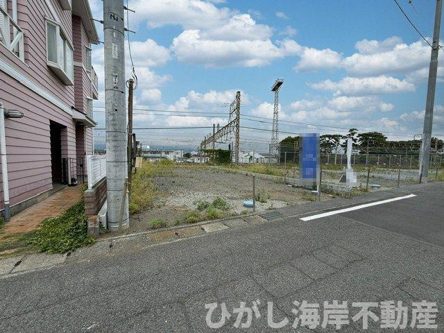 平塚市黒部丘　新築戸建　全２棟の外観|8月29日撮影　建築前　現地外観