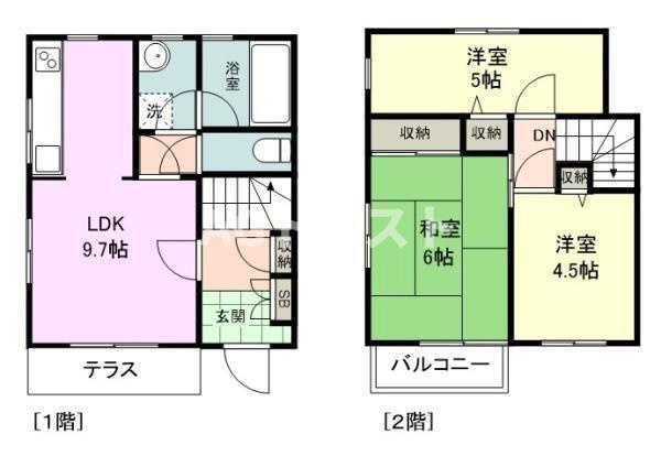 【間取り】 | ビューパレス泉台　