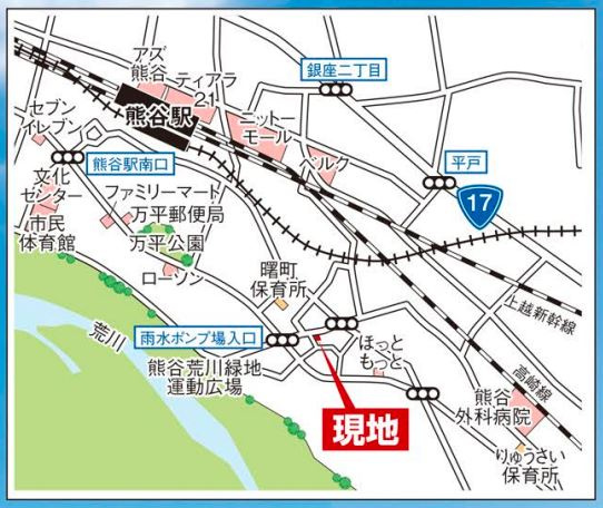 熊谷市佐谷田　の地図|現地案内図